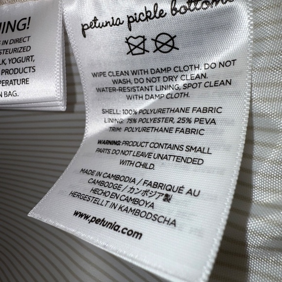 Petunia Pickle Bottom Sling Bag Crossbody Linen Blossoms - Picture 9 of 10